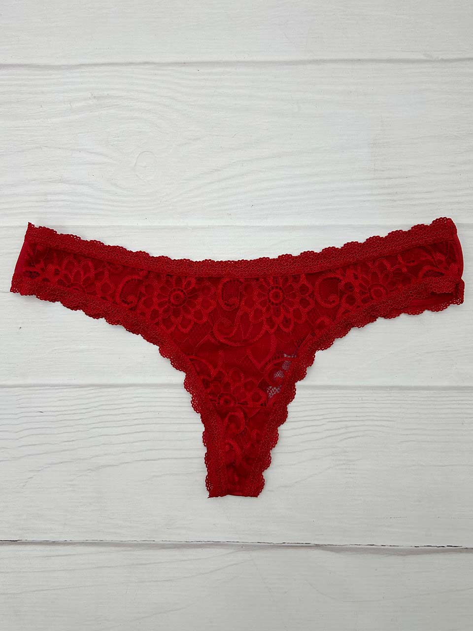 Tanga elastico rojo