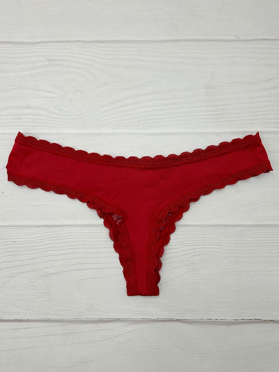 Tanga elastico rojo