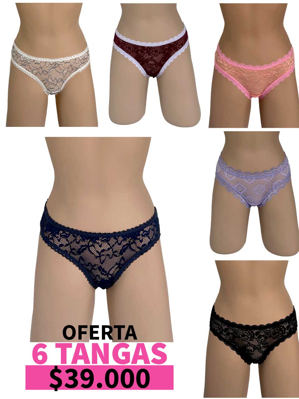 LLEVA 6 TANGA ELASTICO -35%