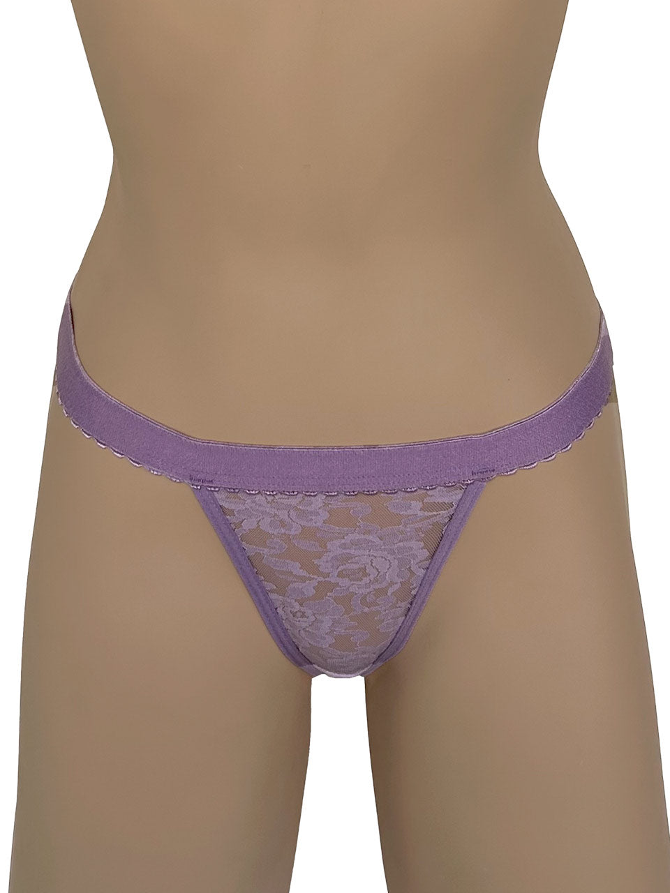 Tanga contorno lila