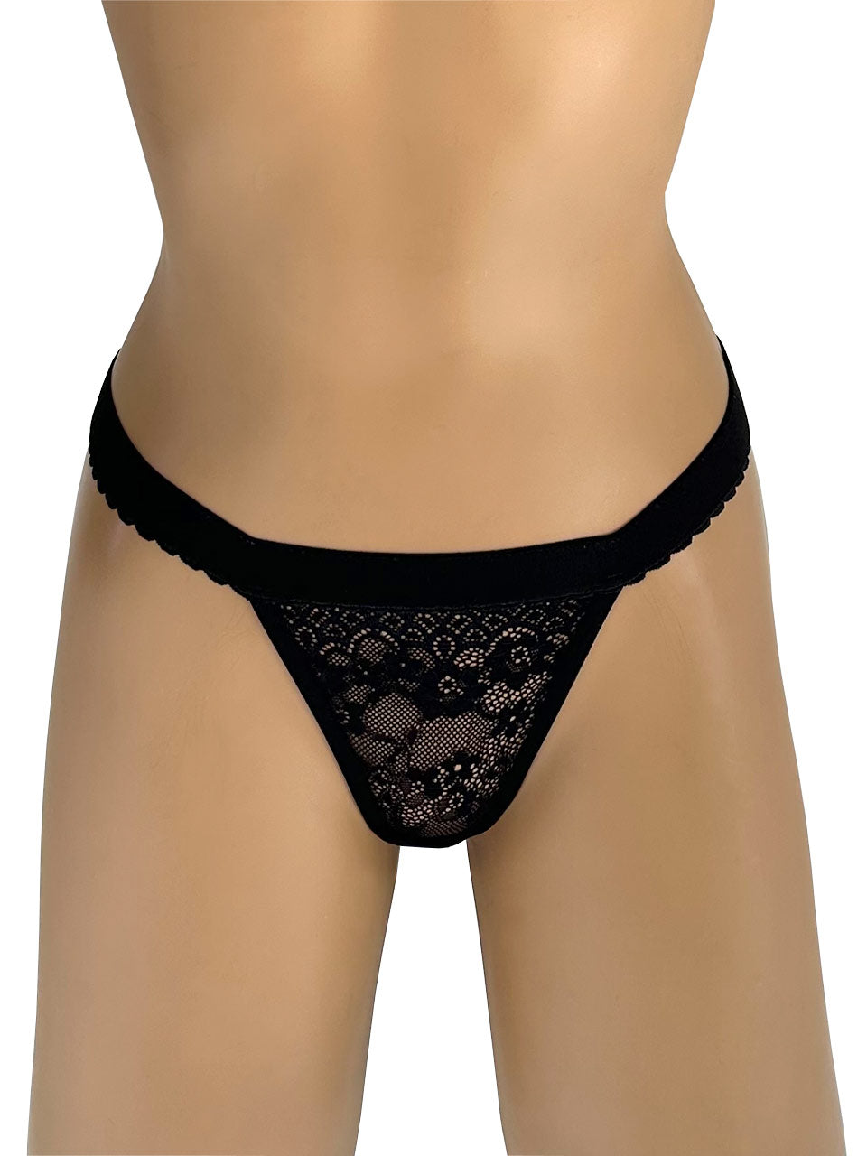 Tanga contorno negra