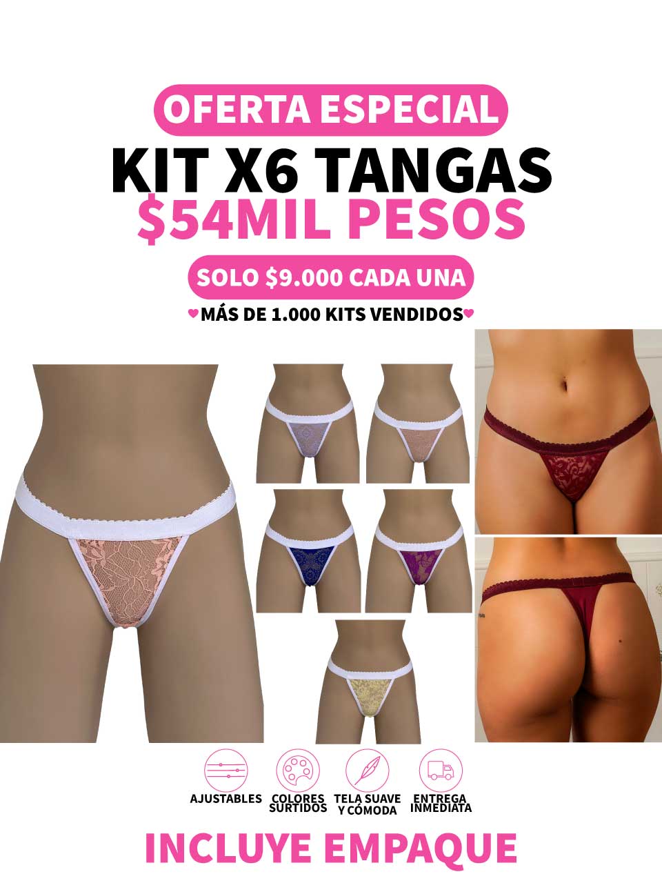 6 TANGAS CONTORNO PASTELES -25%