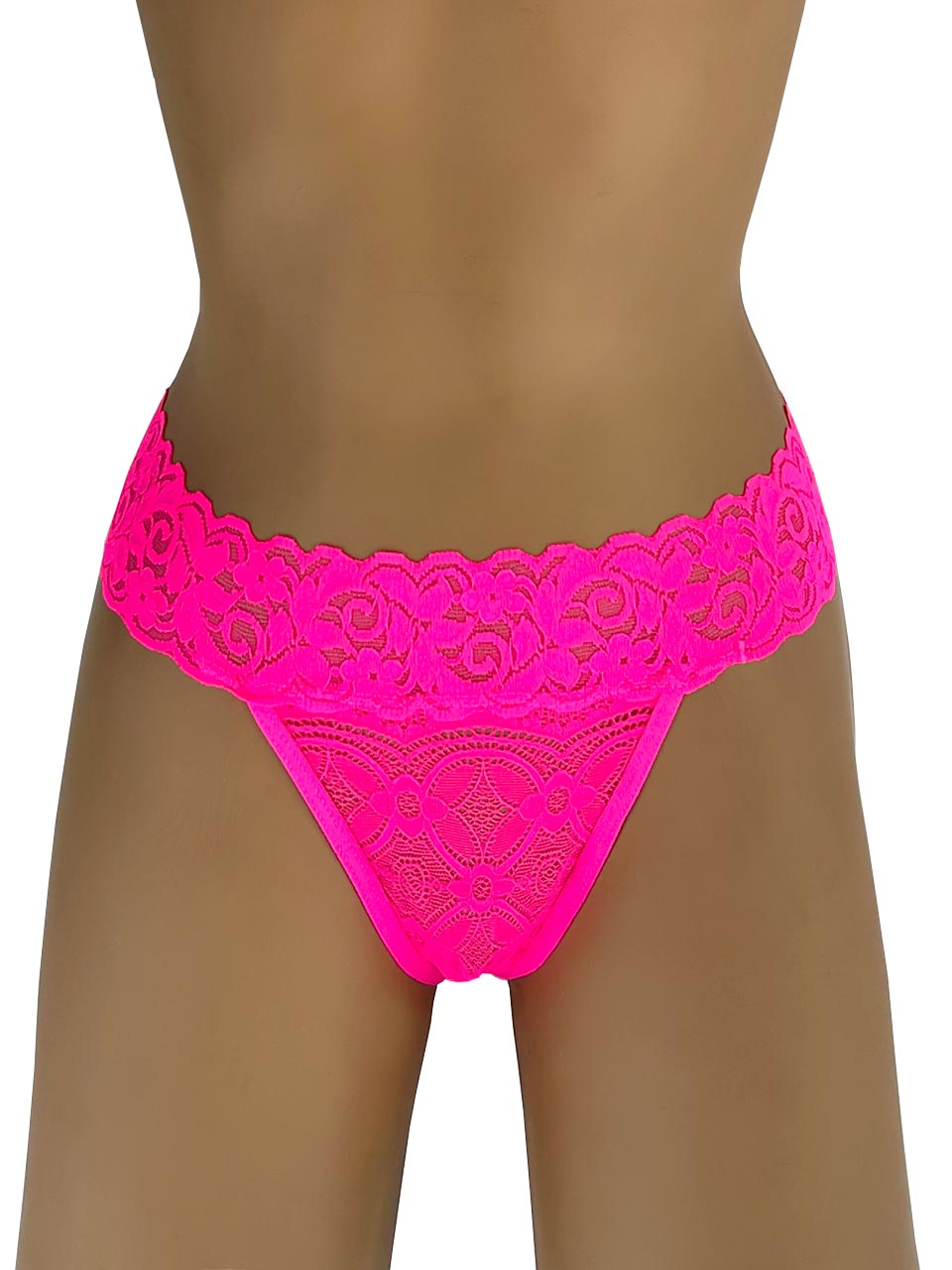 Tanga franja hilo fucsia