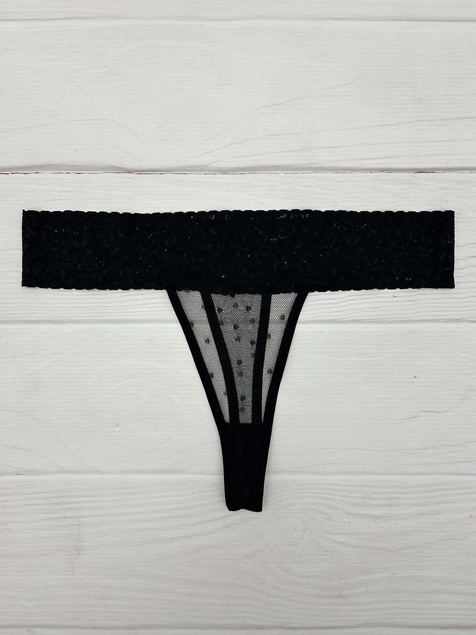 Tanga franja mayatex negro