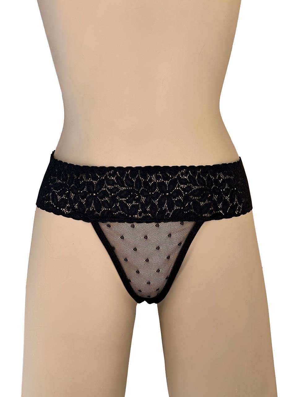 Tanga franja mayatex negro