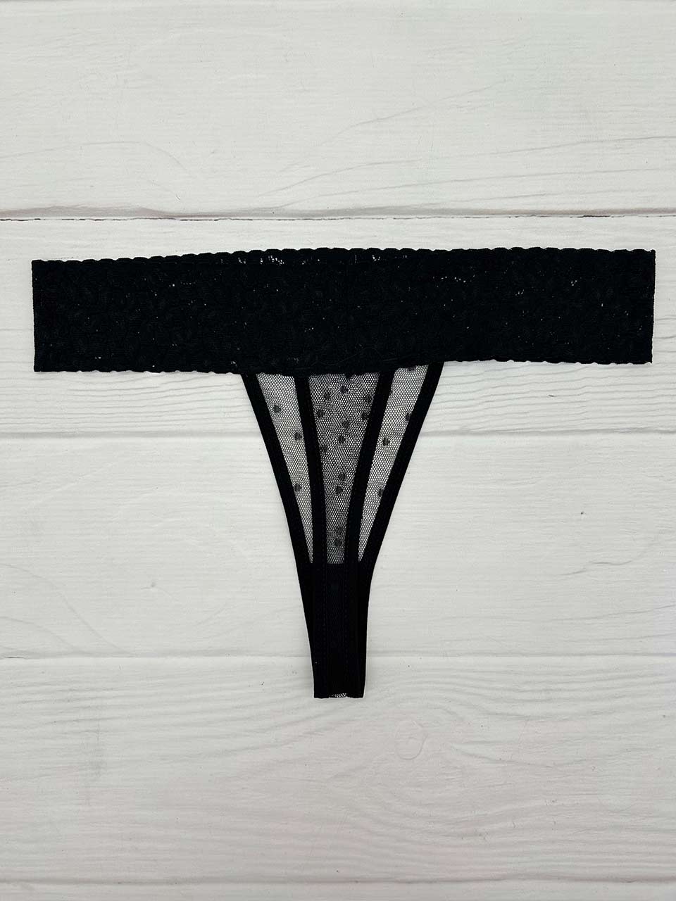 Tanga franja mayatex negro