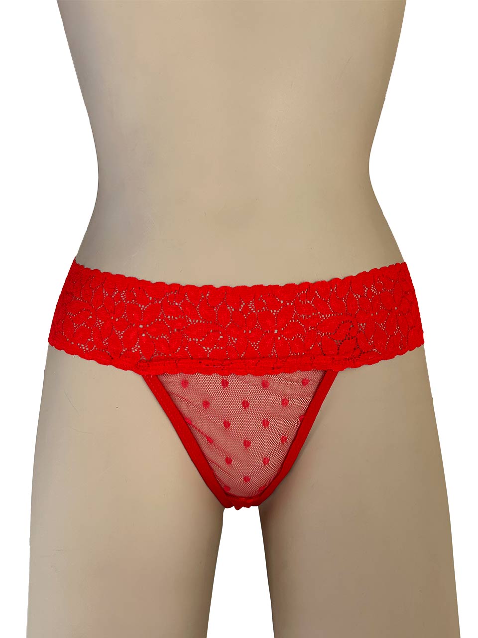 Tanga franja mayatex rojo
