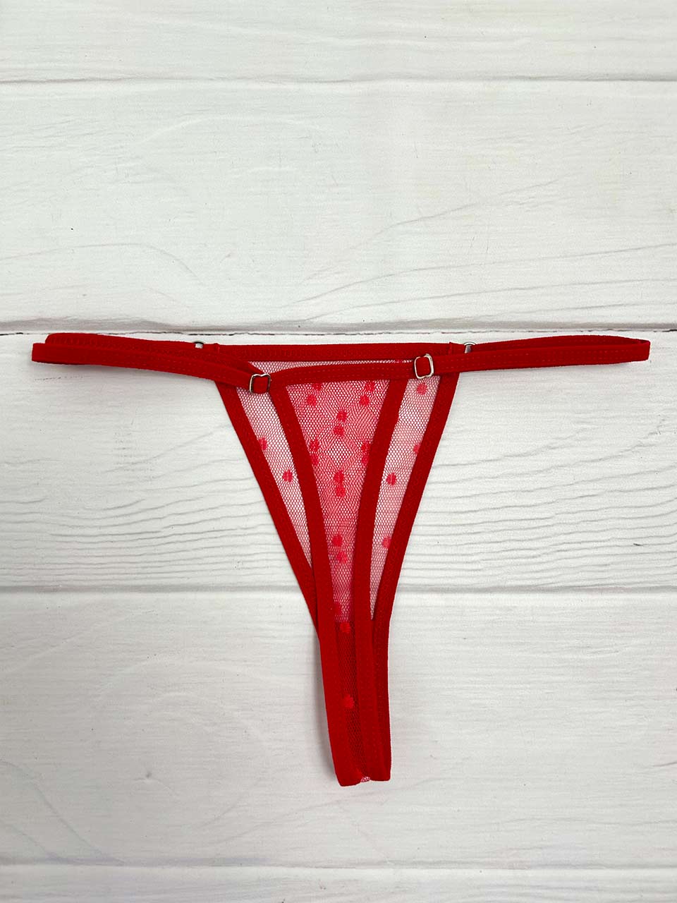 Tanga grabado roja