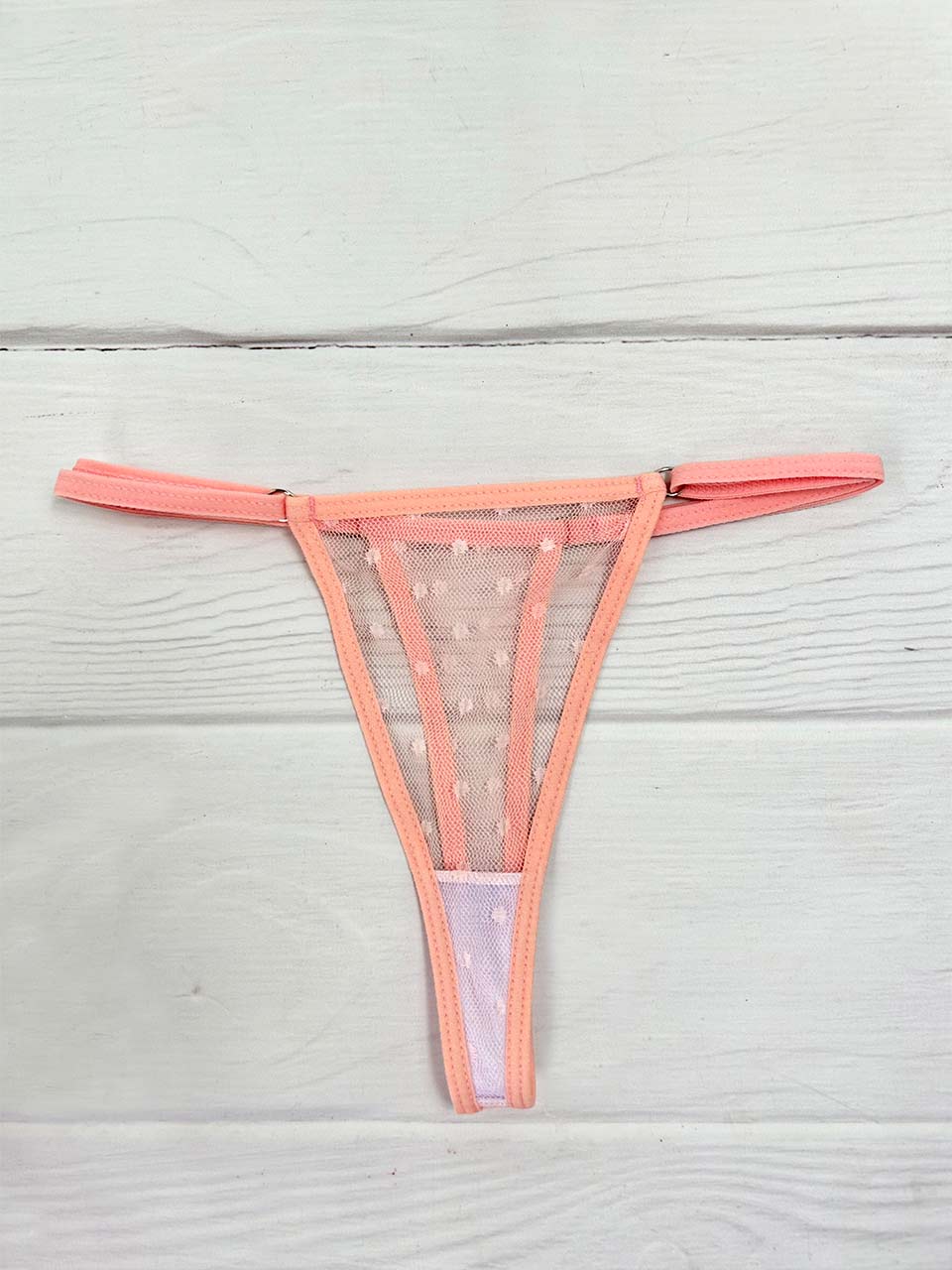 Tanga grabado rosa