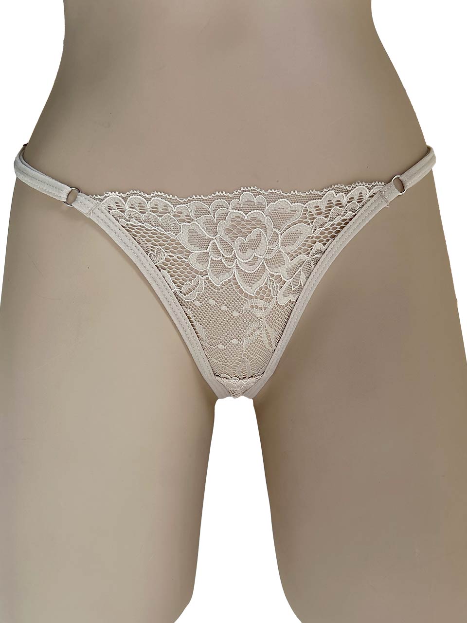 Tanga graduacion beige