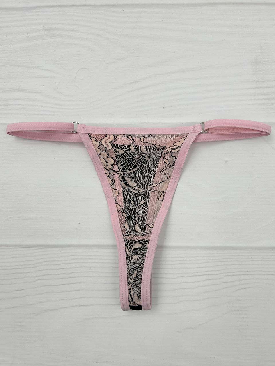 Tanga graduacion bicolor rosa