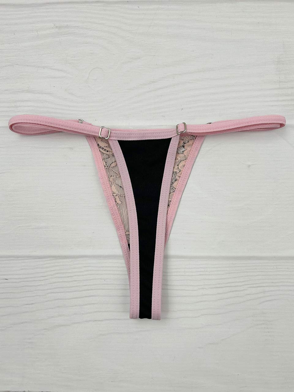 Tanga graduacion bicolor rosa