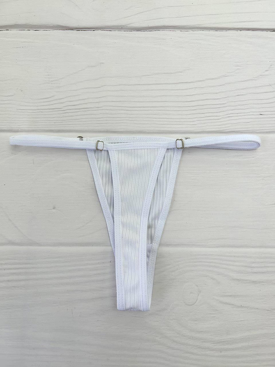 Tanga rib graduacion blanca