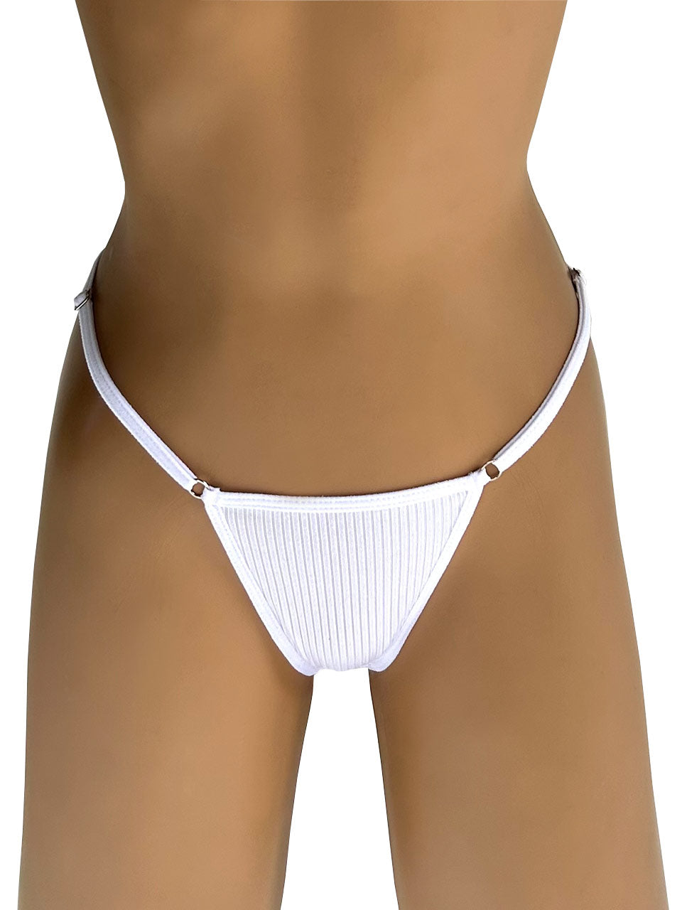 Tanga rib graduacion blanca