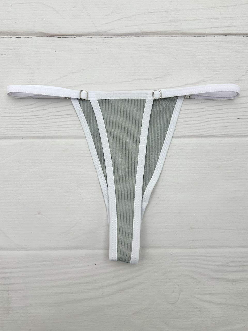 Tanga rib graduacion gris