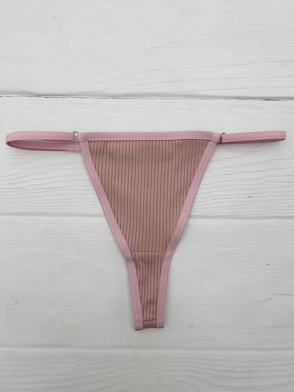 Tanga rib graduacion rosa