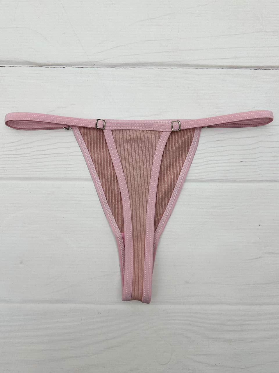 Tanga rib graduacion rosa