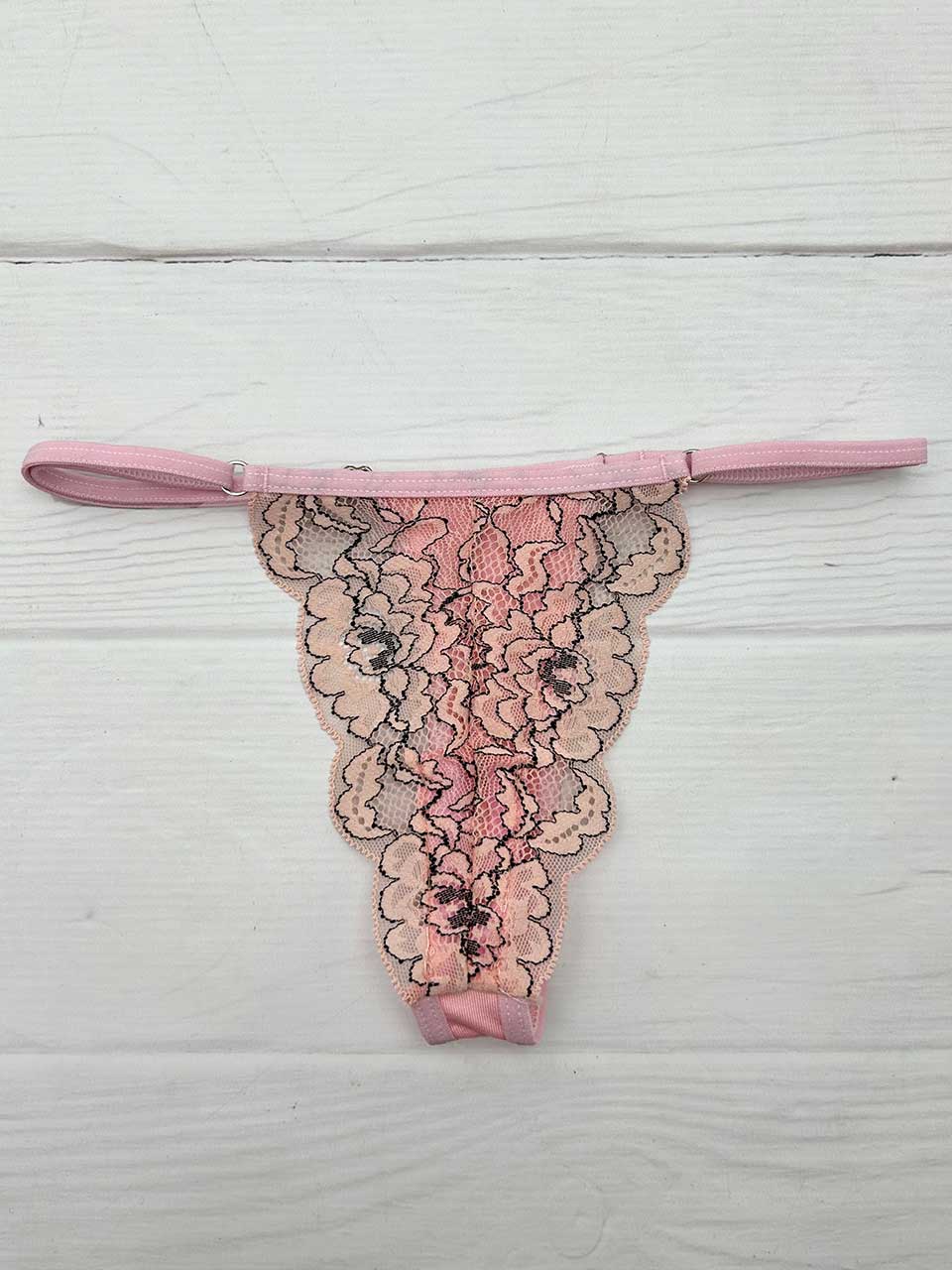 Tanga mariposa bicolor rosa