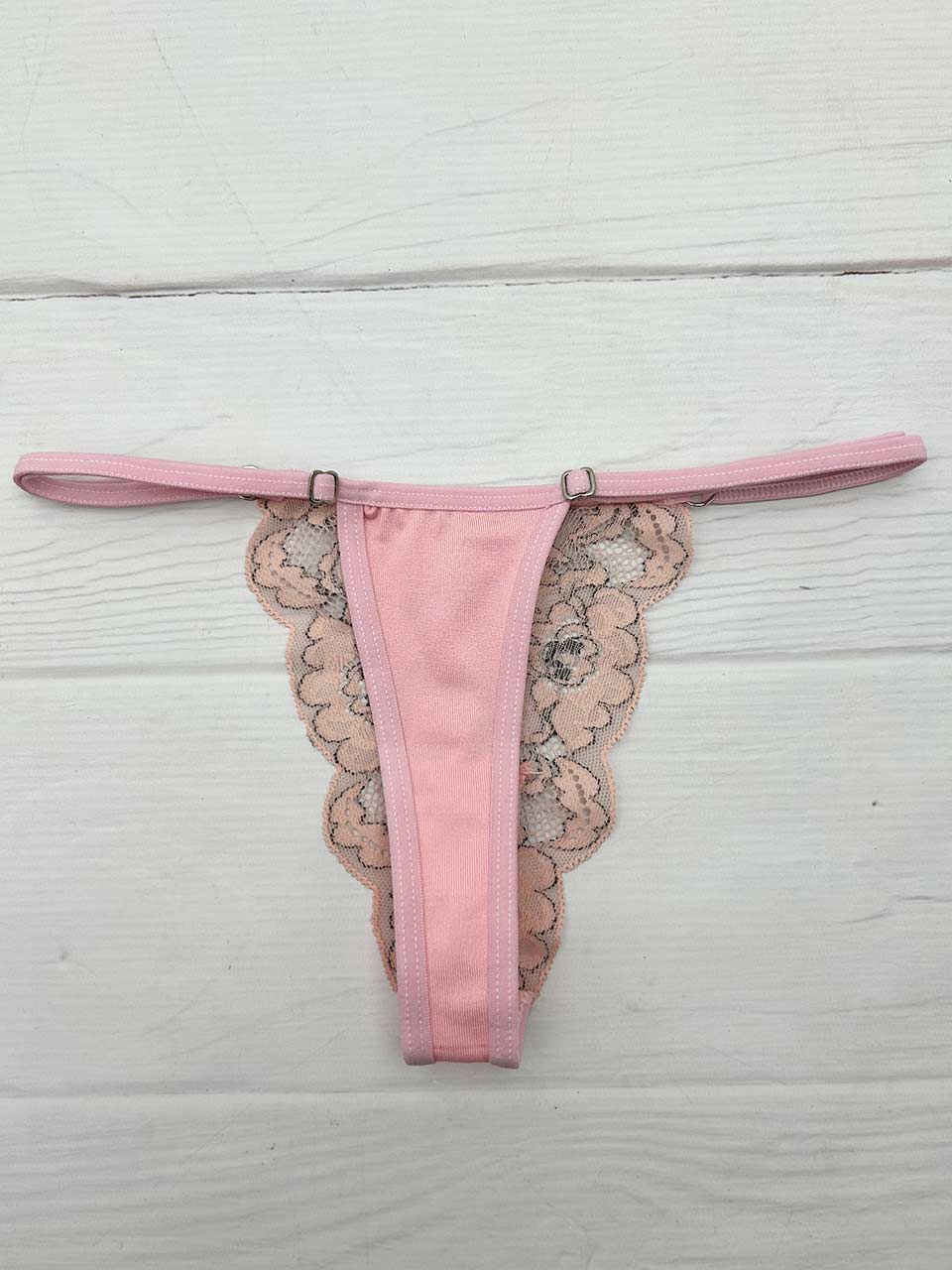 Tanga mariposa bicolor rosa