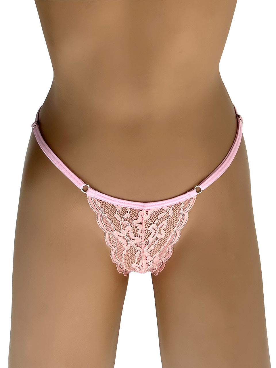 Tanga mariposa rosa