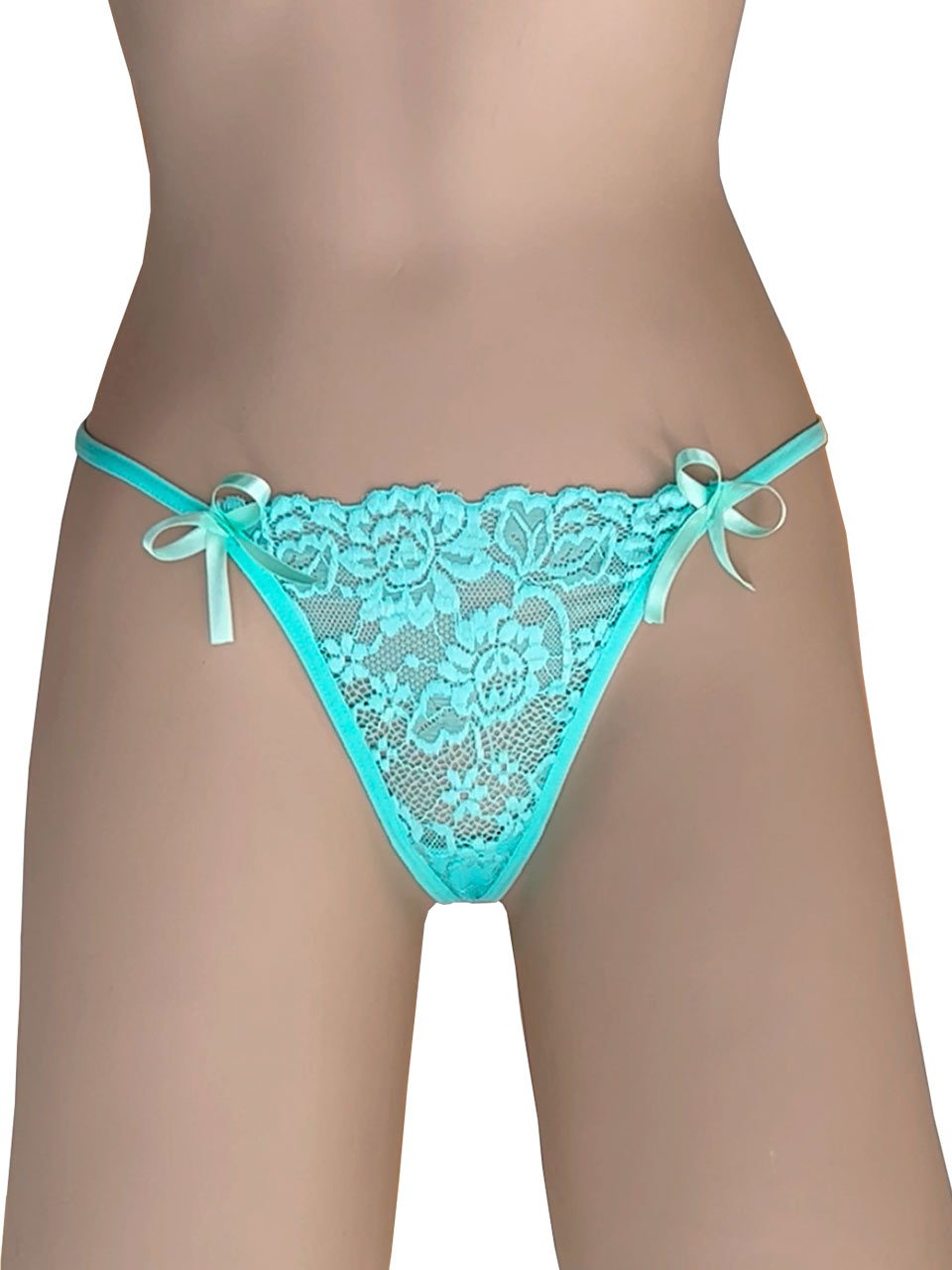 tanga moños a los lados menta
