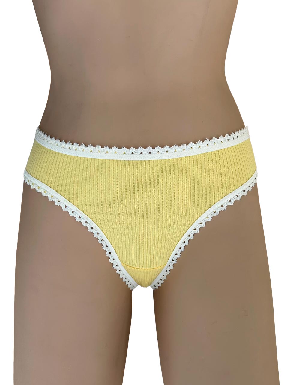 Tanga rib elastico amarilla