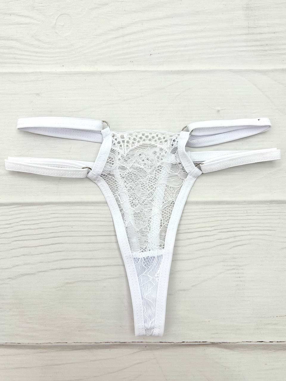 Tanga triangulo blanco
