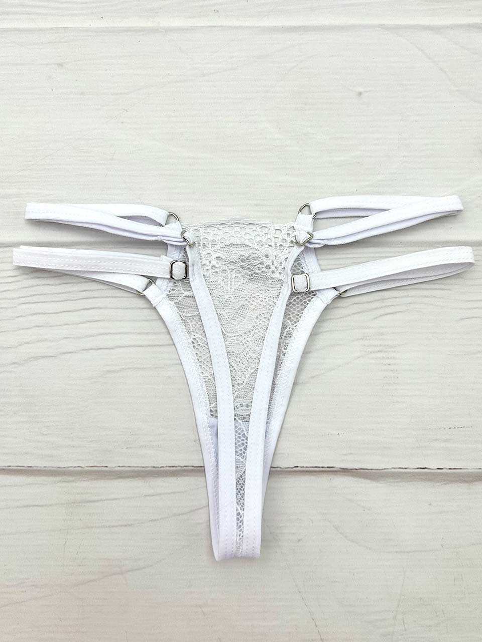 Tanga triangulo blanco