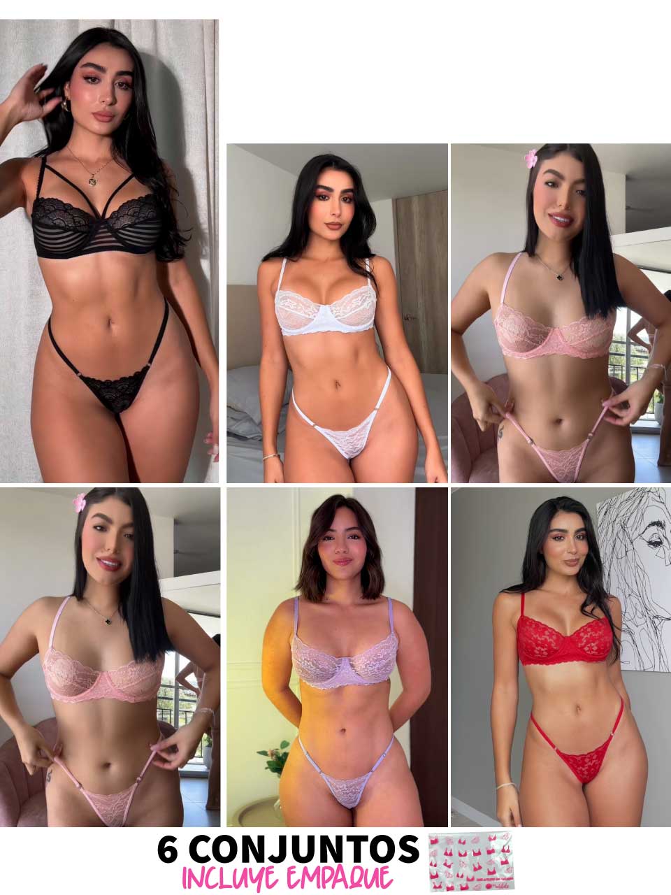 6 CONJUNTOS VARILLA - 25%