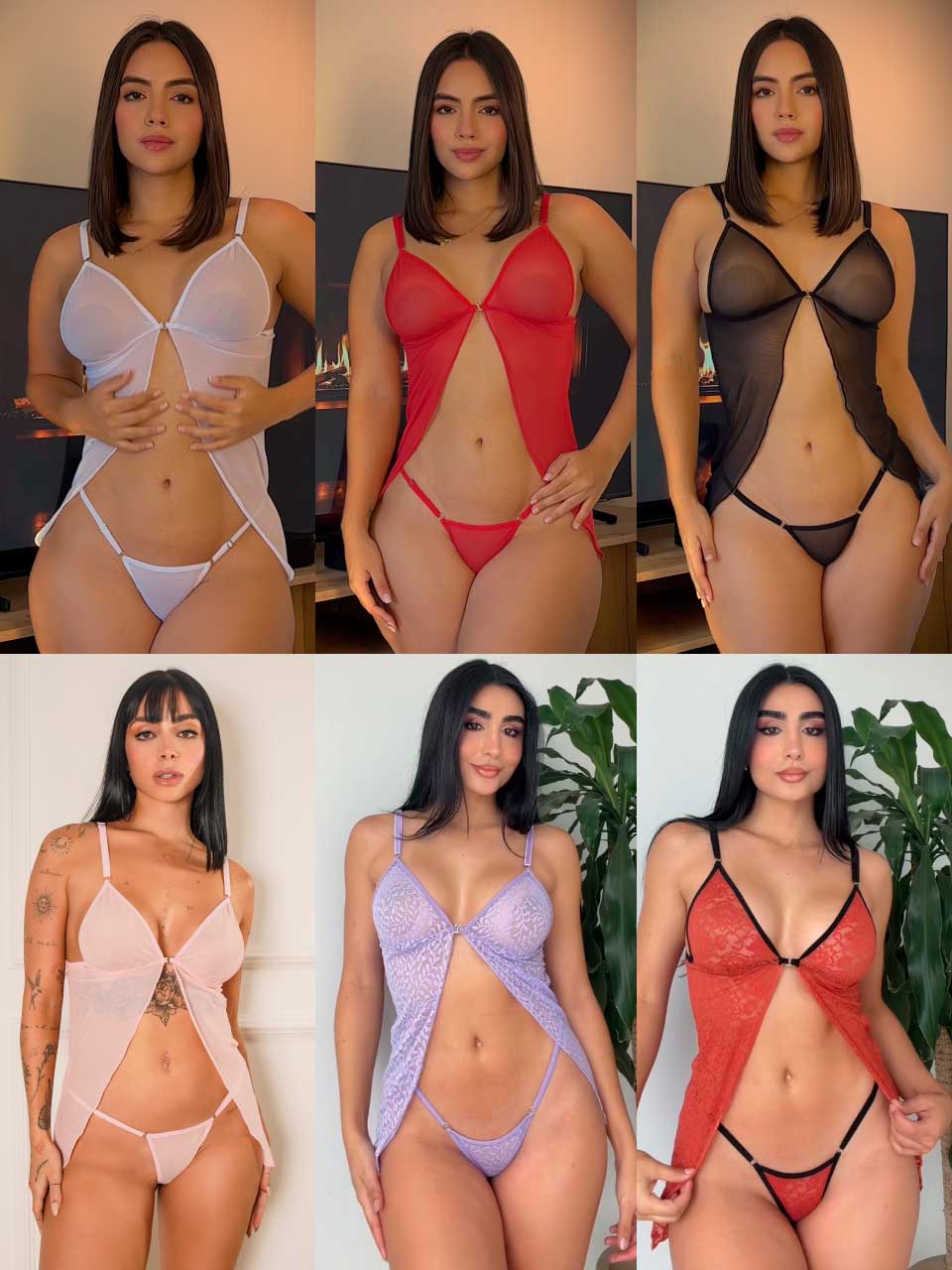 6 CONJUNTOS BABY DOLL