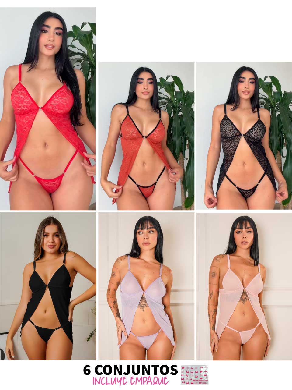 6 CONJUNTOS BABY DOLL