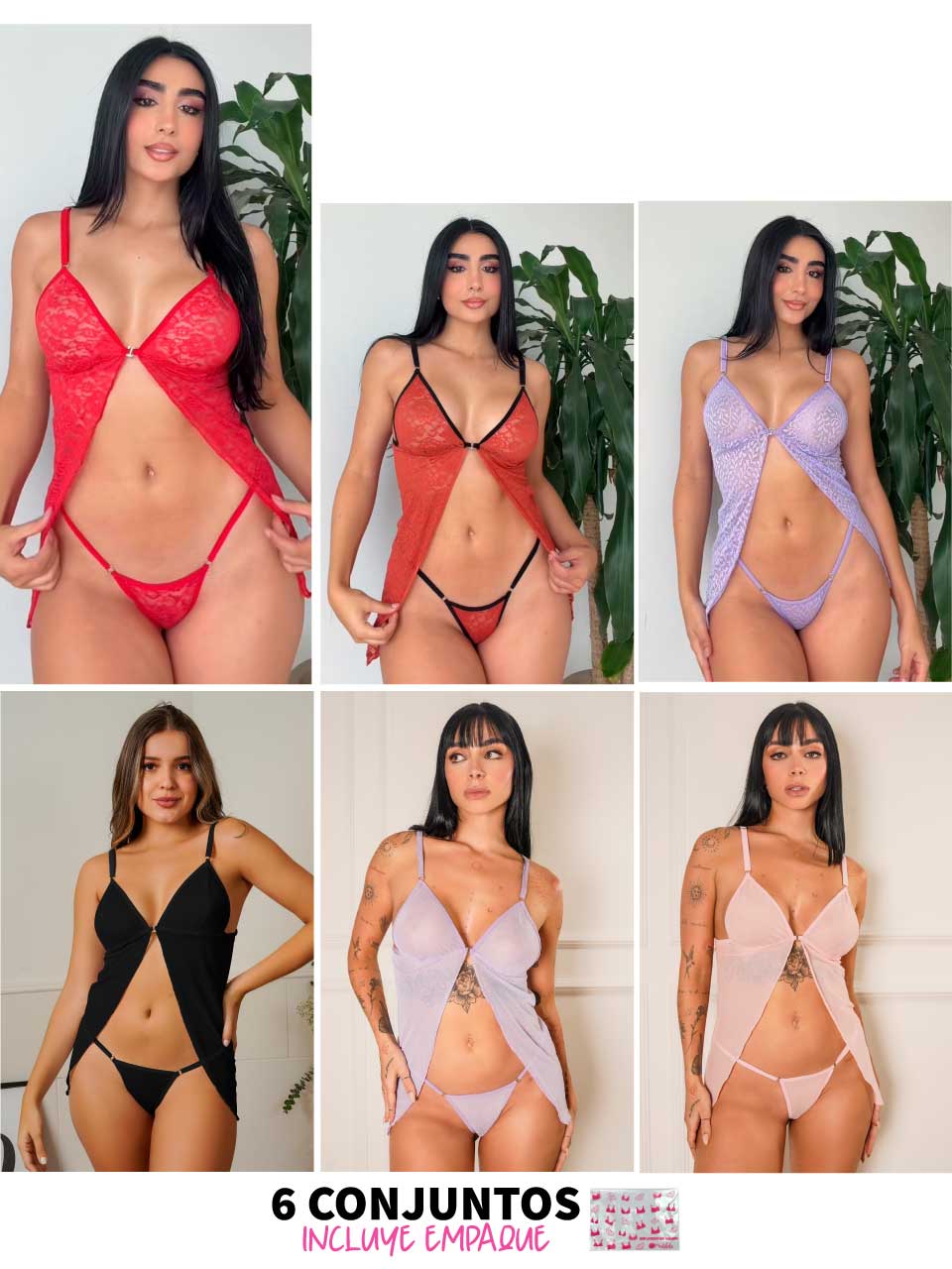 6 CONJUNTOS BABY DOLL