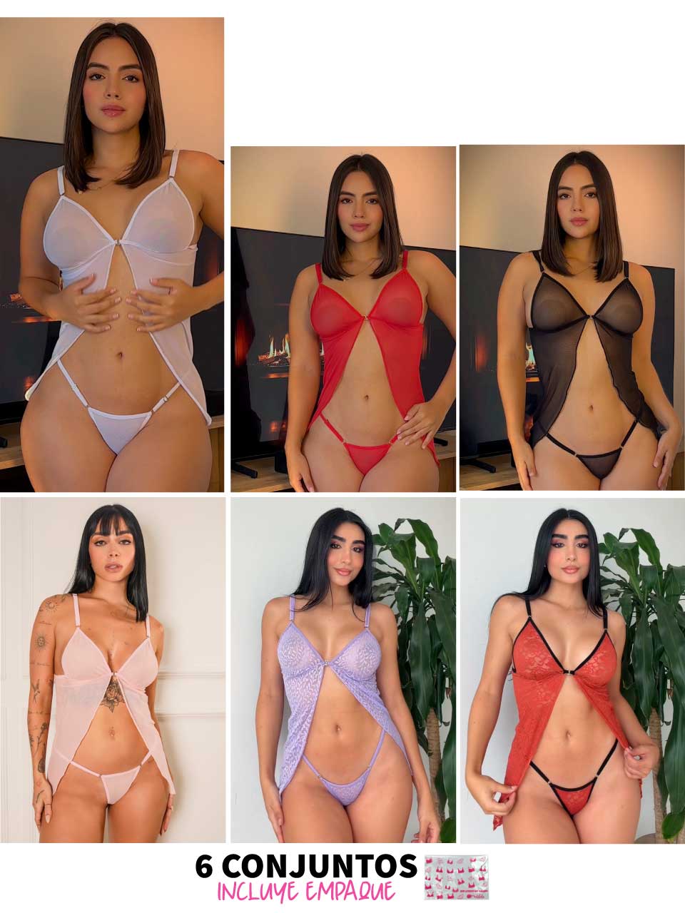 6 CONJUNTOS BABY DOLL