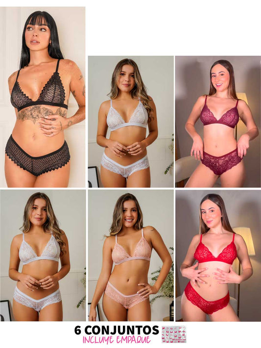 6 CONJUNTOS CACHETEROS