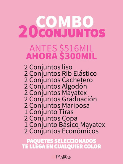 BOLSA EMPRENDEDORA 20 CONJUNTOS 300MIL