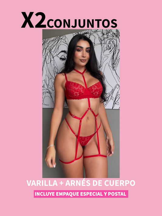 KIT #3 INCLUYE 1 CONJUNTO + 1 ARNES DE CUERPO