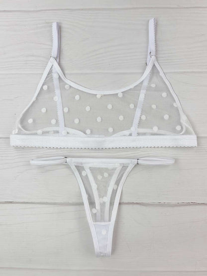 Conjunto basico grabado blanco
