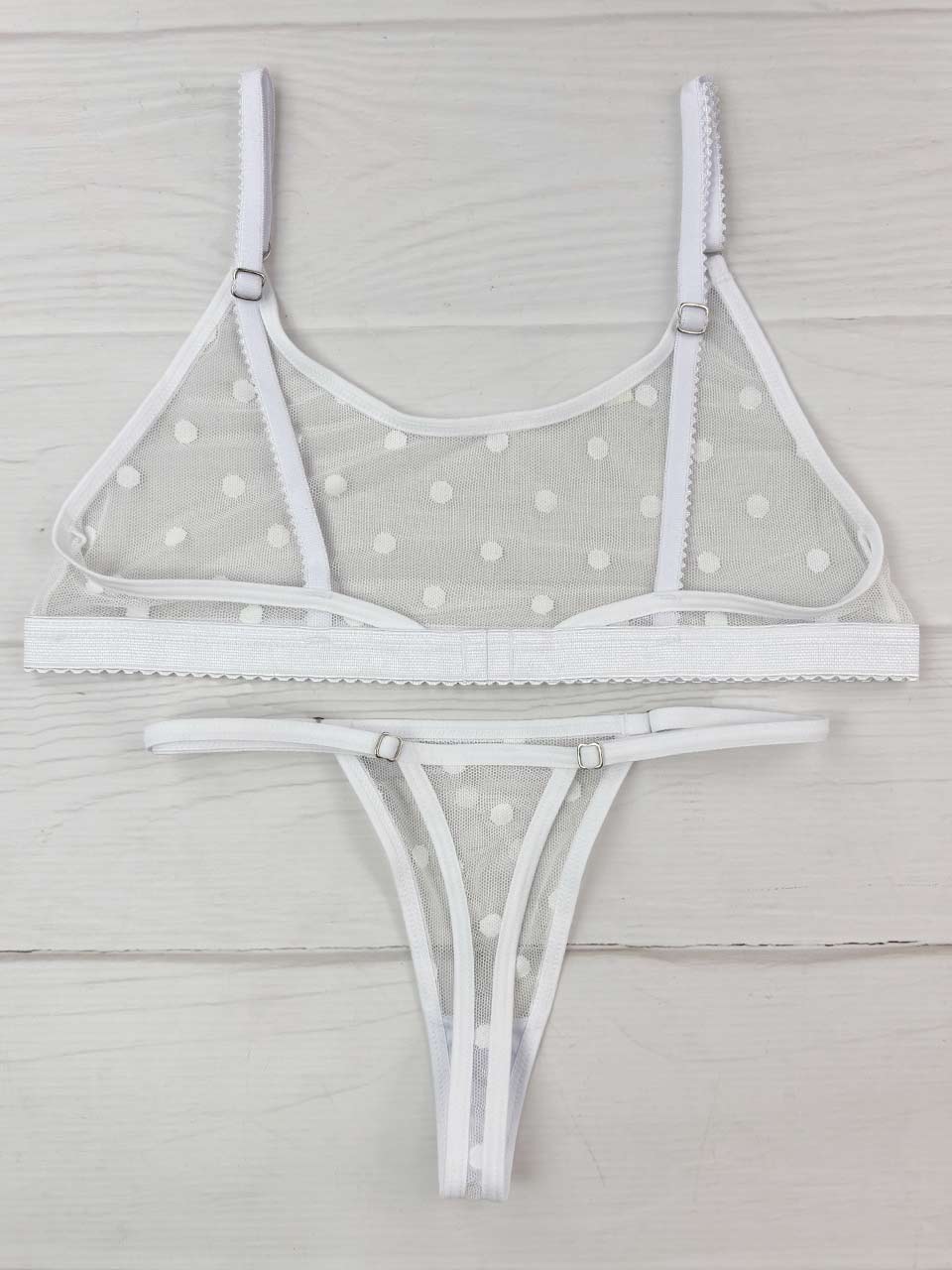 Conjunto basico grabado blanco