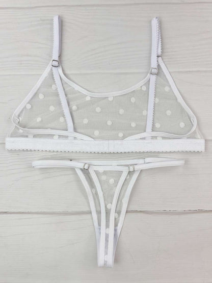 Conjunto basico grabado blanco