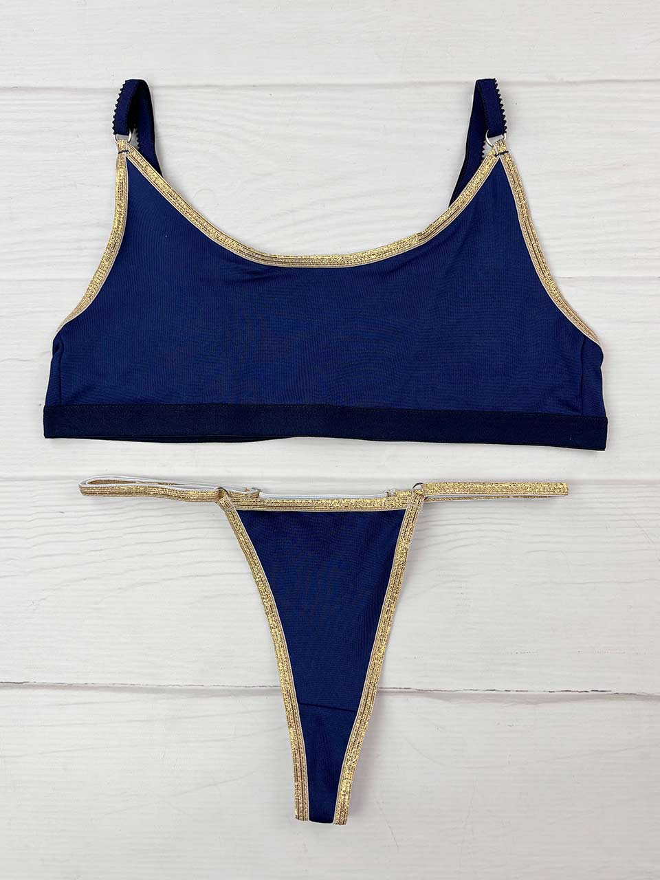 Conjunto lurex azul