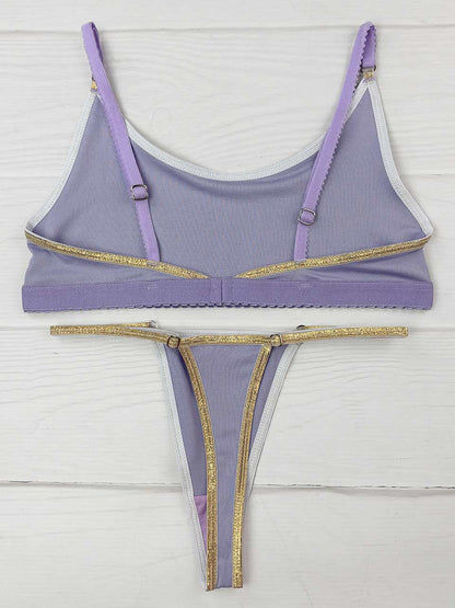 Conjunto lurex lila