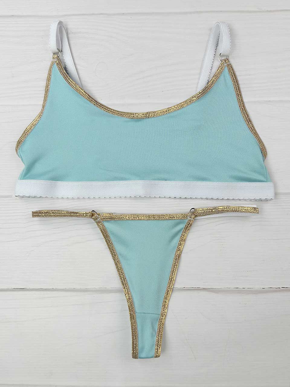 Conjunto lurex menta