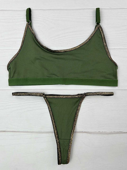 Conjunto lurex verde