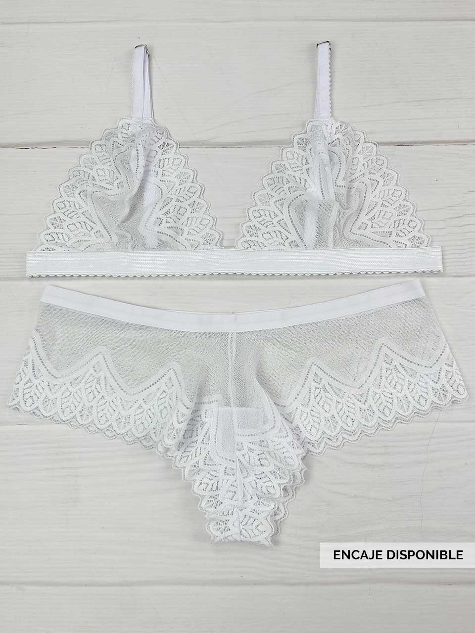 Conjunto cachetero blanco