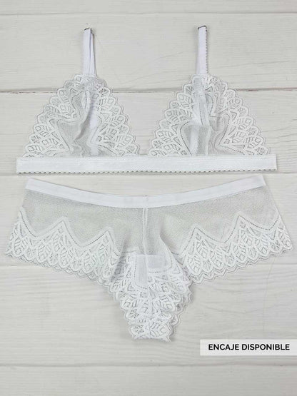 Conjunto cachetero blanco