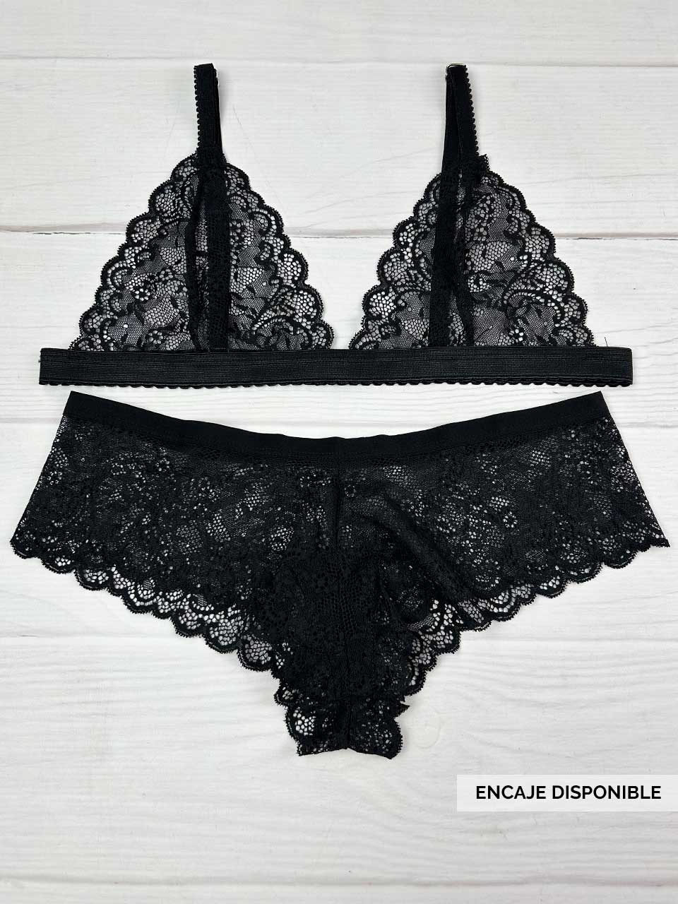 Conjunto cachetero negro