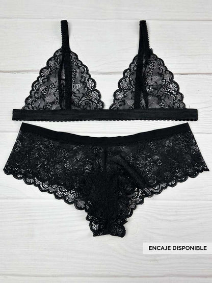 Conjunto cachetero negro