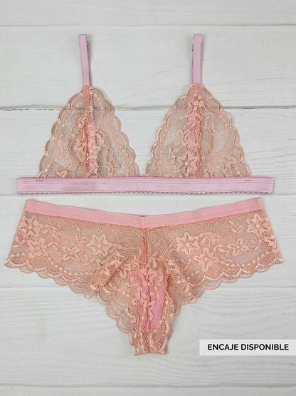 Conjunto cachetero rosa