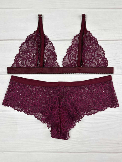 Conjunto cachetero vino