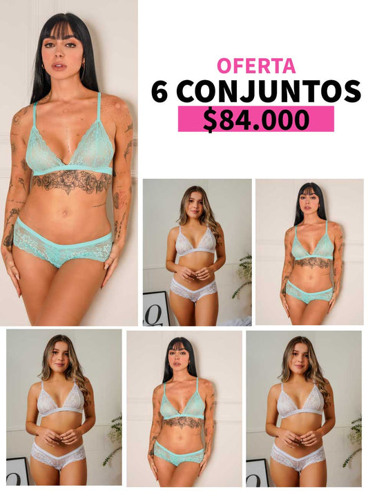 LLEVA 6 CONJUNTOS CACHETERO